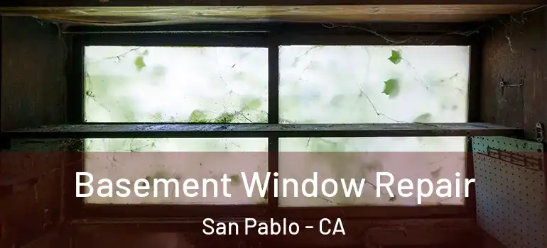  Basement Window Repair San Pablo - CA