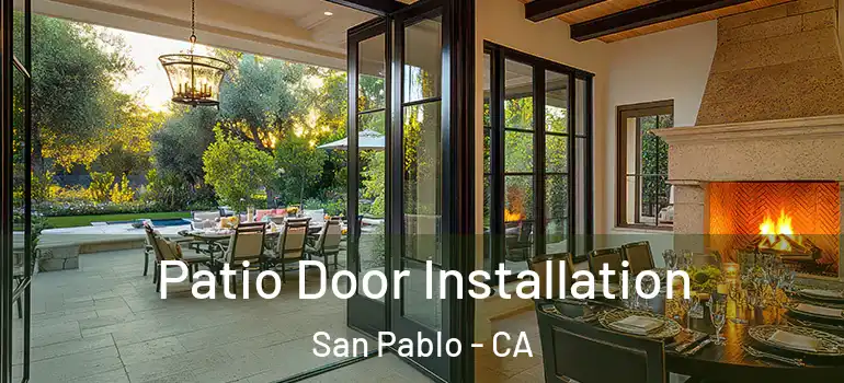  Patio Door Installation San Pablo - CA
