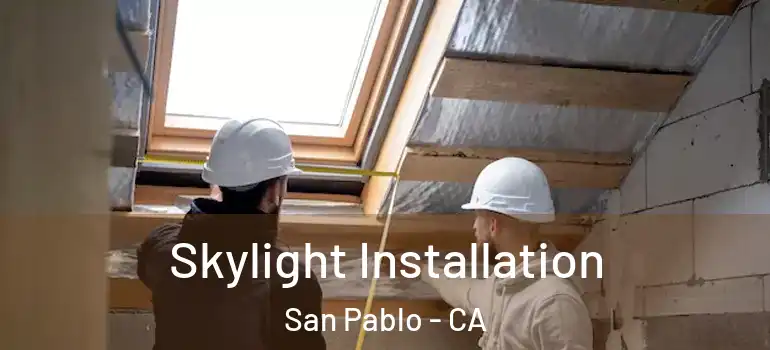  Skylight Installation San Pablo - CA
