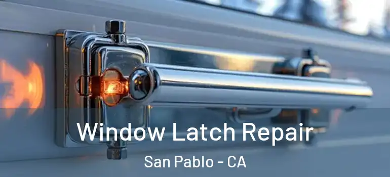 Window Latch Repair San Pablo - CA